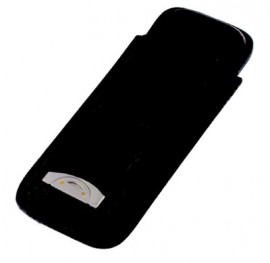 Cigar Case 2 Finger Black with Cutter